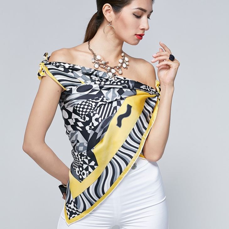 Leopard Print Silk Scarf